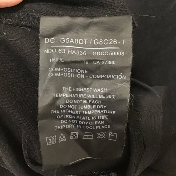 Giorgio Armani You And Me Black Crew Neck T-Shirt  Size L - Picture 10 of 10